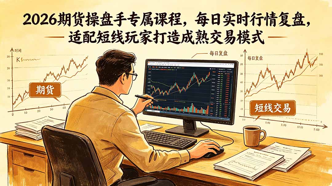 2026期货操盘手专属课程-更新6月,每日实时行情复盘,适配短线玩家打造成熟交易模式-智富思维学堂