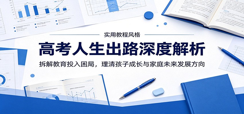 高考人生出路深度解析：拆解教育投入困局，理清孩子成长与家庭未来发展方向-智富思维学堂