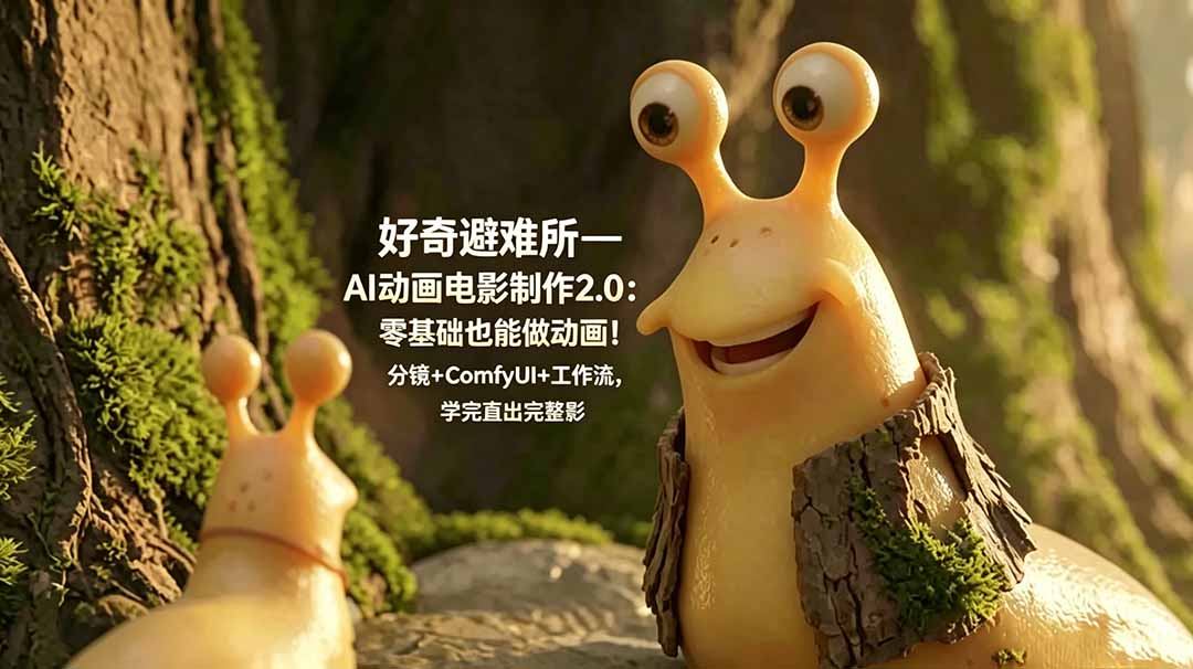 好奇避难所—AI动画电影制作2.0：零基础也能做动画！分镜+ComfyUI+工作流，学完直出完整影片-智富思维学堂