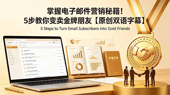 掌握电子邮件营销秘籍！5步教你变卖金牌朋友【原创双语字幕】-智富思维学堂