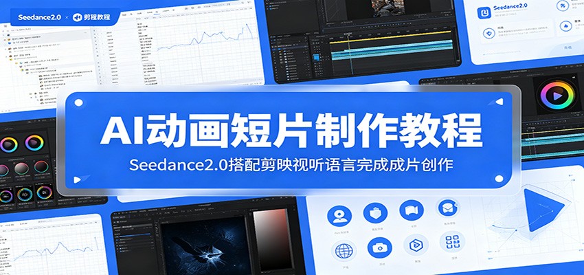 AI动画短片制作教程：Seedance2.0搭配剪映视听语言完成成片创作-智富思维学堂