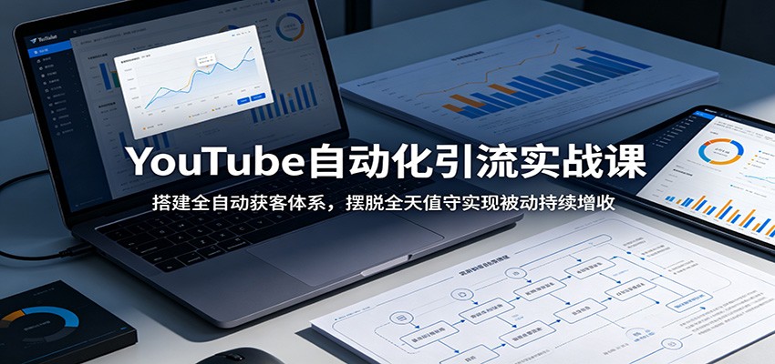 YouTube自动化引流实战课：搭建全自动获客体系，摆脱全天值守实现被动持续增收-智富思维学堂