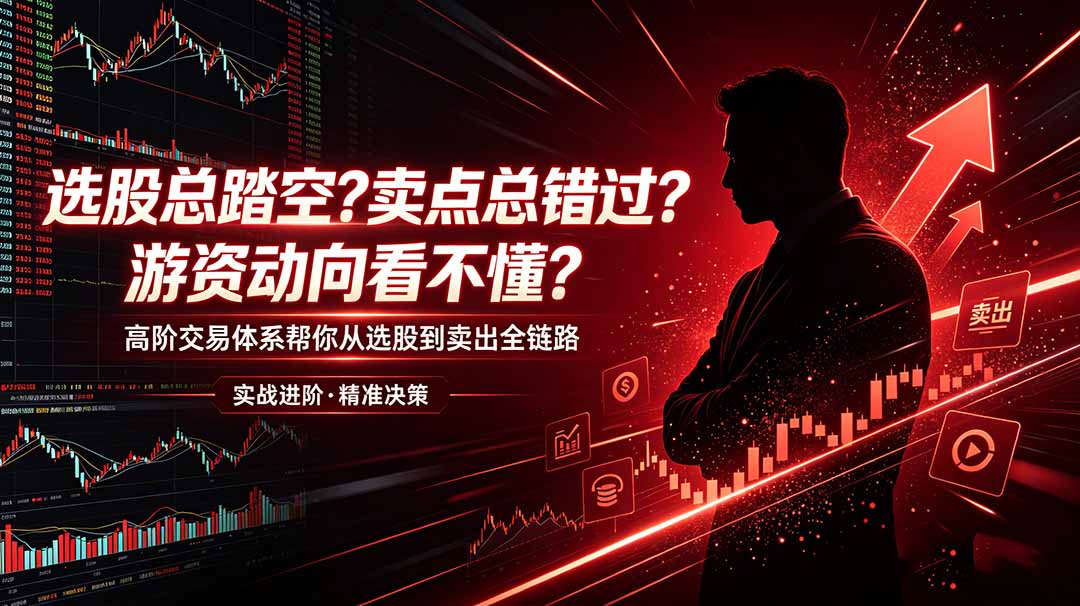 选股总踏空？卖点总错过？游资动向看不懂？高阶交易体系帮你从选股到卖出全链路(更新6月-智富思维学堂