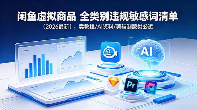 闲鱼虚拟商品 全类别违规敏感词清单(2026最新-智富思维学堂