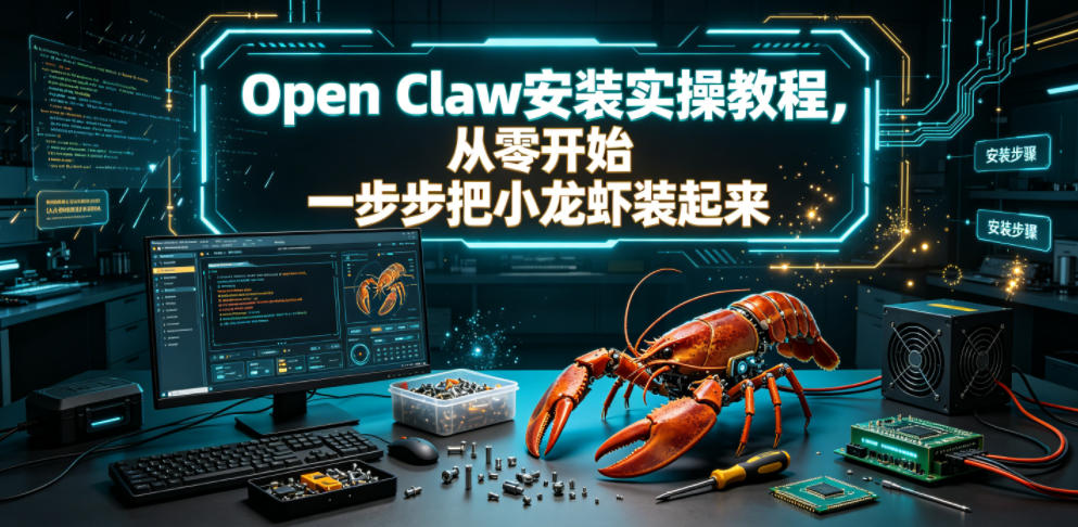 Open Claw安装实操教程,从零开始一步步一步步把小龙虾装起来-智富思维学堂
