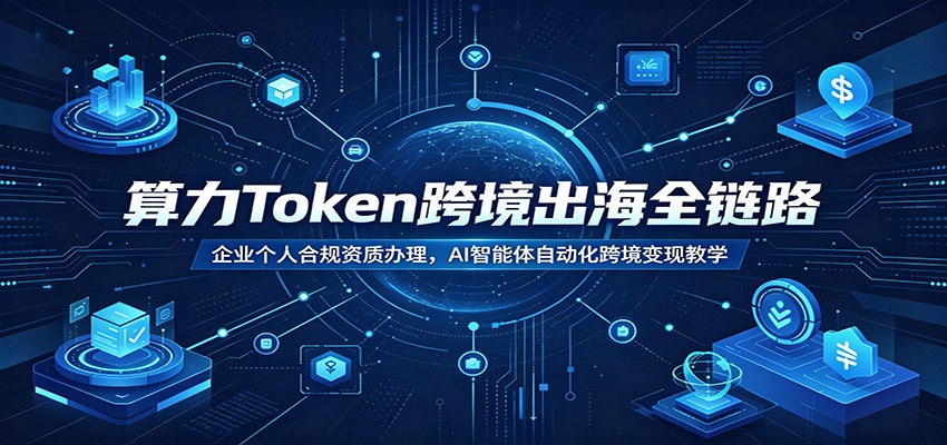 算力Token跨境出海全链路：企业个人合规资质办理，AI智能体自动化跨境变现教学-智富思维学堂
