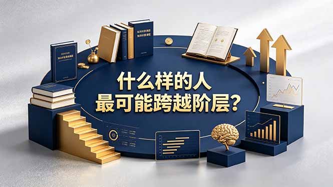 付费文章：什么样的人最可能跨越阶层？具备这五种特质，普通人也能顺利跨越阶层-智富思维学堂