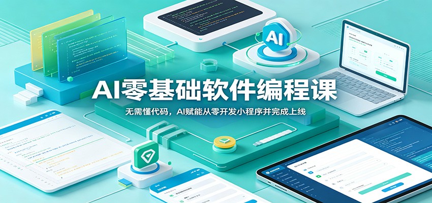 AI零基础软件编程课：无需懂代码，AI赋能从零开发小程序并完成上线-智富思维学堂
