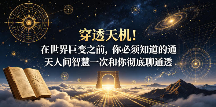 付费文章:穿透天机!在世界巨变之前,你必须知道的通天人间智慧一次和你彻底聊通透-智富思维学堂