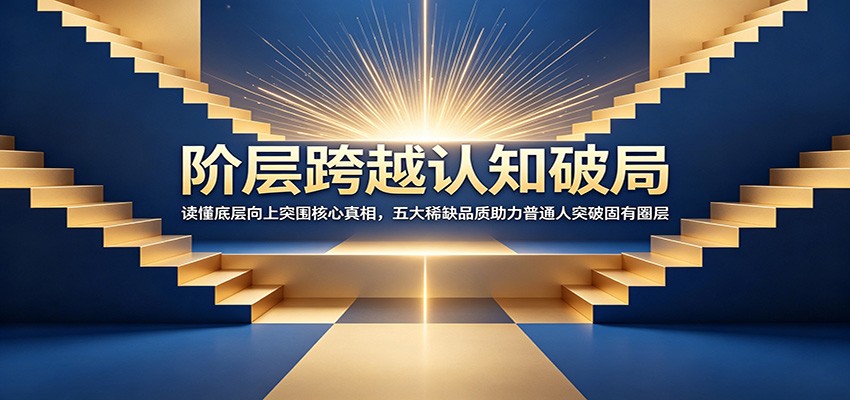 阶层跨越认知破局:读懂底层向上突围核心真相,五大稀缺品质助力普通人突破固有圈层-智富思维学堂