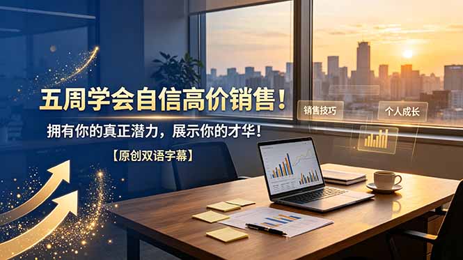 五周学会自信高价销售!拥有你的真正潜力,展示你的才华!【原创双语字幕】-智富思维学堂