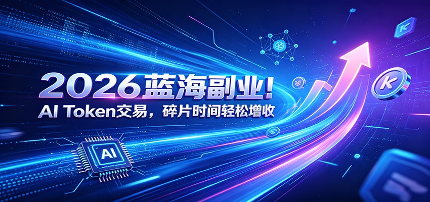 2026蓝海副业！AI Token交易，碎片时间轻松增收-智富思维学堂