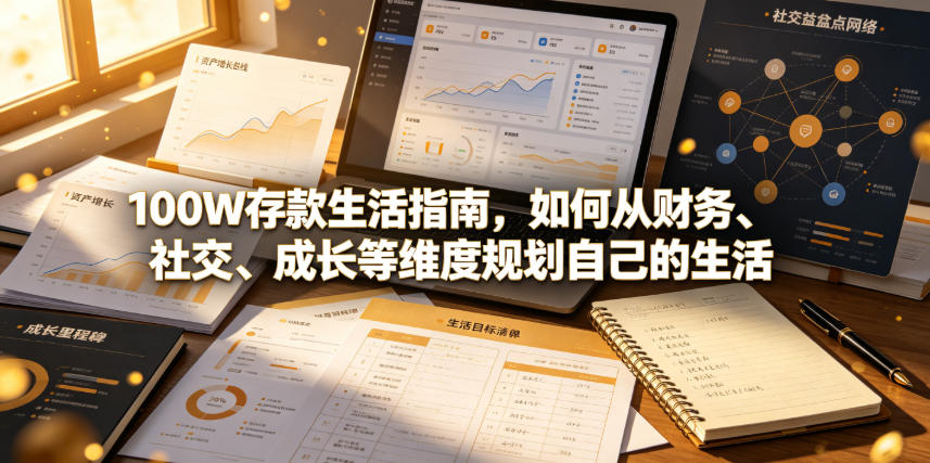 付费文章:100W存款生活指南,如何从财务、社交、成长等维度规划自己的生活-智富思维学堂