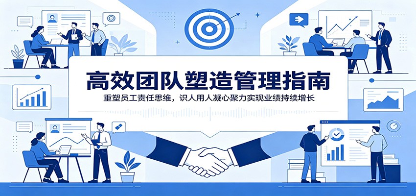 高效团队塑造管理指南：重塑员工责任思维，识人用人凝心聚力实现业绩持续增长-智富思维学堂