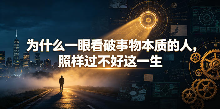 付费文章:为什么一眼看破事物本质的人,照样过不好这一生-智富思维学堂