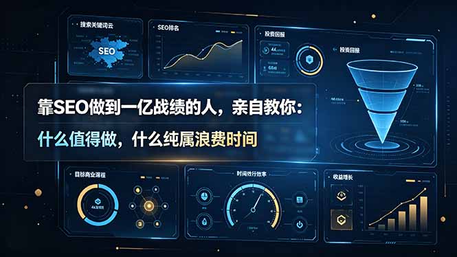 靠SEO做到一亿战绩的人，亲自教你：什么值得做，什么纯属浪费时间【原创双语字幕】-智富思维学堂