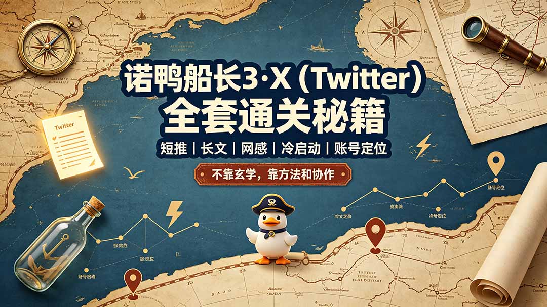 诺鸭船长3·X(Twitter-智富思维学堂