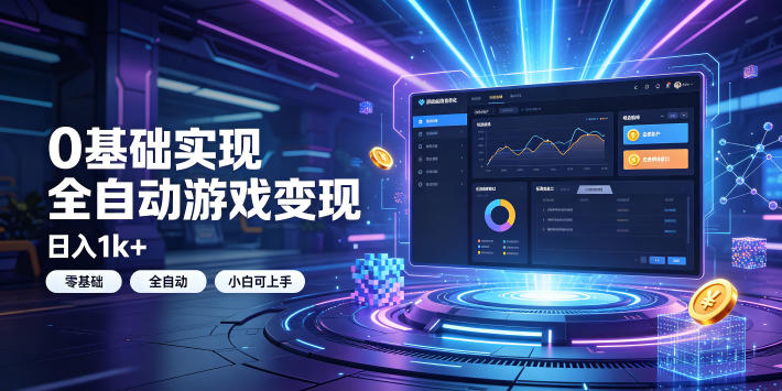 0基础实现全自动游戏变现,日入1k+,小白直接上手搞钱!【揭秘】-智富思维学堂