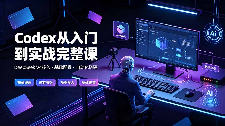 Codex从入门到实战完整课|充值·安装·接入DeepSeek,记忆·插件·Skill·CLI·MCP全拆解-智富思维学堂