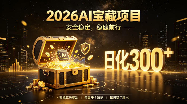 2026AI安全掘金项目,日化稳定300+,无需人为干预操作,当天见收益,操作简单【揭秘】-智富思维学堂