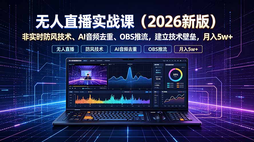 无人直播实战课(更新7月-智富思维学堂