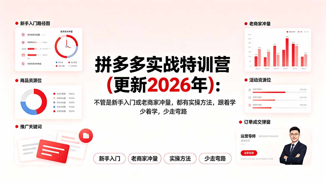 拼多多实战特训营(更新2026年-智富思维学堂