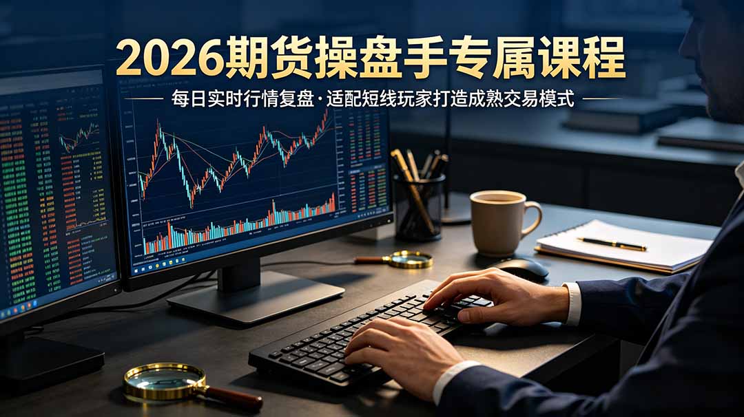 2026期货操盘手专属课程-更新7月11，每日实时行情复盘，适配短线玩家打造成熟交易模式-智富思维学堂