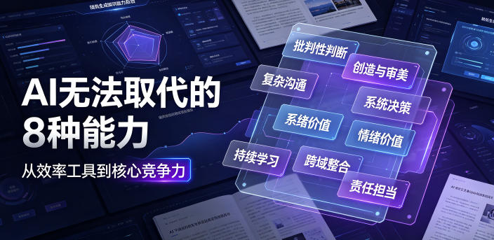 付费文章:AI无法取代的8种能力-智富思维学堂