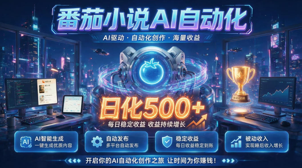 小白可做番茄AI,居家轻创业,每日稳赚500➕,普通人低门槛轻松线上增收【揭秘】-智富思维学堂