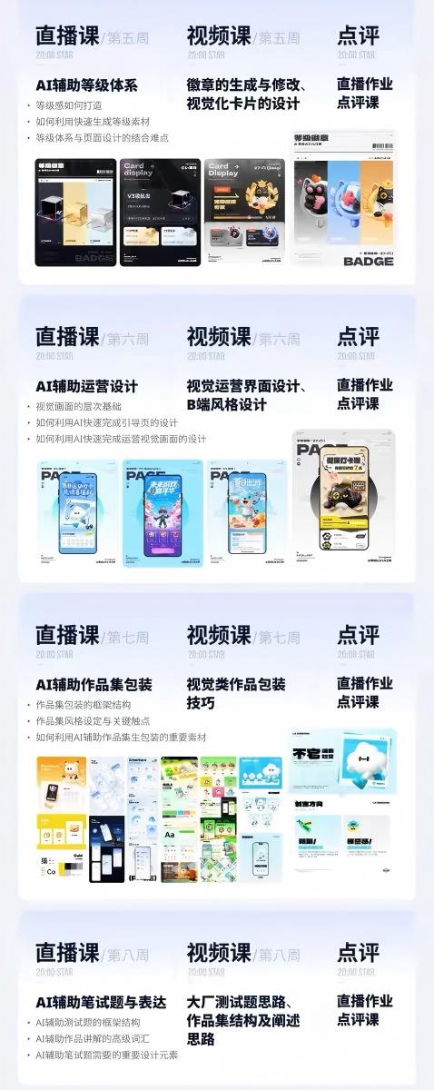 图片[4]-AI+UI系统实战课：十周完整教学｜图标IP运营视觉｜笔试作品集交互动效全套落地教程-智富思维学堂