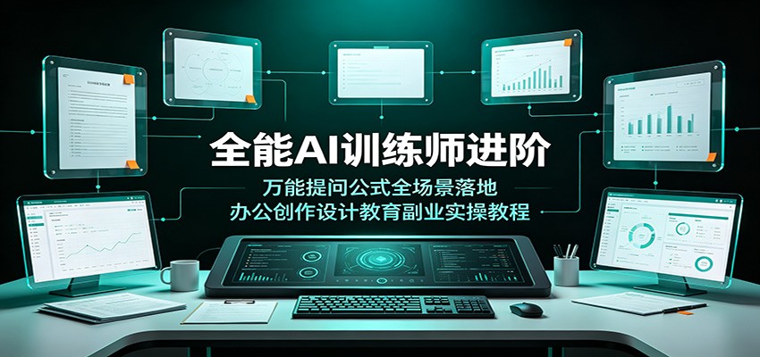 全能AI训练师进阶:万能提问公式全场景落地,办公创作设计教育副业实操教程-智富思维学堂