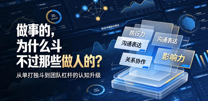 付费文章:做事的,为什么斗不过那些做人的?-智富思维学堂