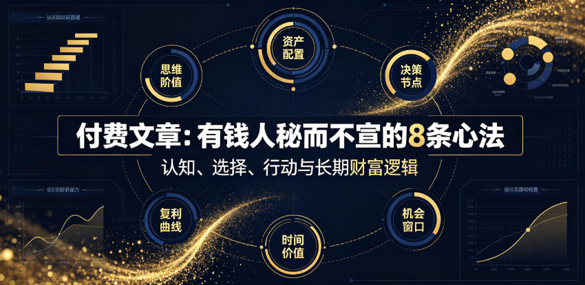 付费文章:有钱人秘而不宣的8条心法-智富思维学堂