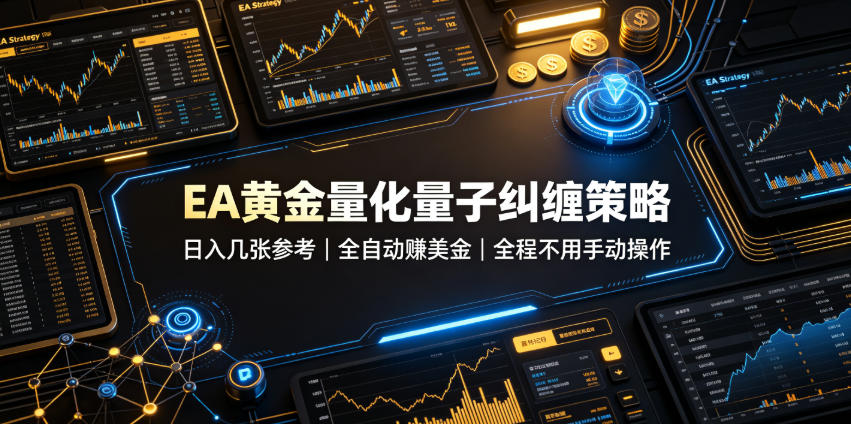 EA黄金量化量子纠缠策略,日入几张,全自动賺美金,全程不用手动操作!【揭秘】-智富思维学堂