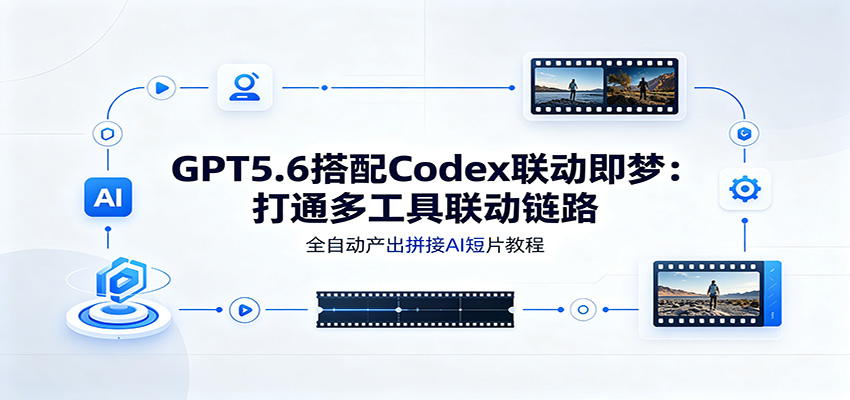 GPT5.6搭配Codex联动即梦:打通多工具联动链路,全自动产出拼接AI短片教程-智富思维学堂