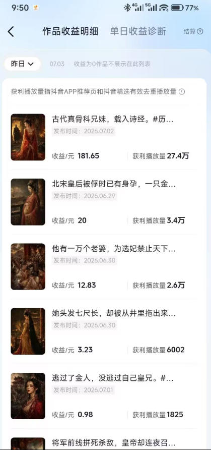 图片[5]-抖音AI历史漫画图文赛道：半小时更一条×AI出图×邪修过伙伴计划×日入300+，零成本快速入局-智富思维学堂