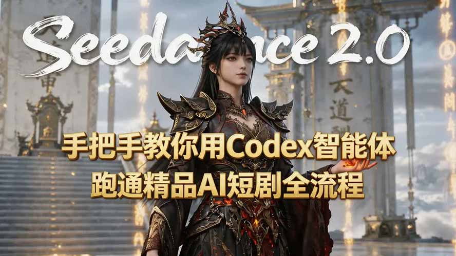 手把手教你用Seedance2.0+Codex智能体跑通精品AI短剧全流程(附3种skill技能-智富思维学堂
