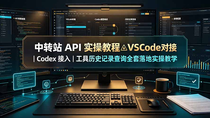 中转站 API 实操教程△VSCode 对接|Codex 接入|工具历史记录查询全套落地实操教学-智富思维学堂