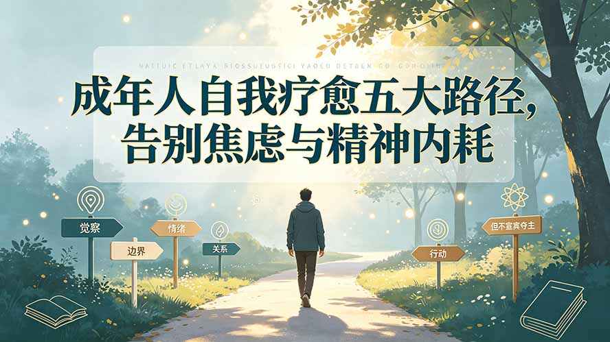 付费文章:成年人自我疗愈五大路径,告别焦虑与精神内耗-智富思维学堂
