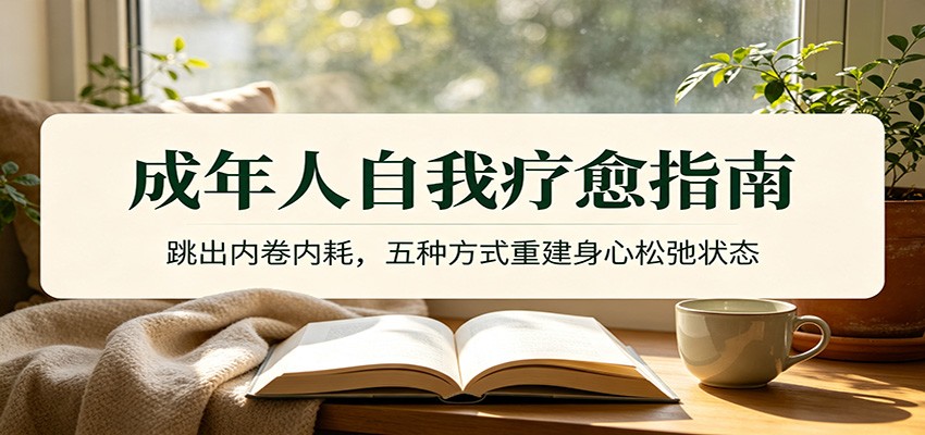 成年人自我疗愈指南：跳出内卷内耗，五种方式重建身心松弛状态-智富思维学堂