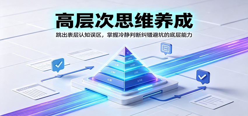 高层次思维养成：跳出表层认知误区，掌握冷静判断纠错避坑的底层能力-智富思维学堂