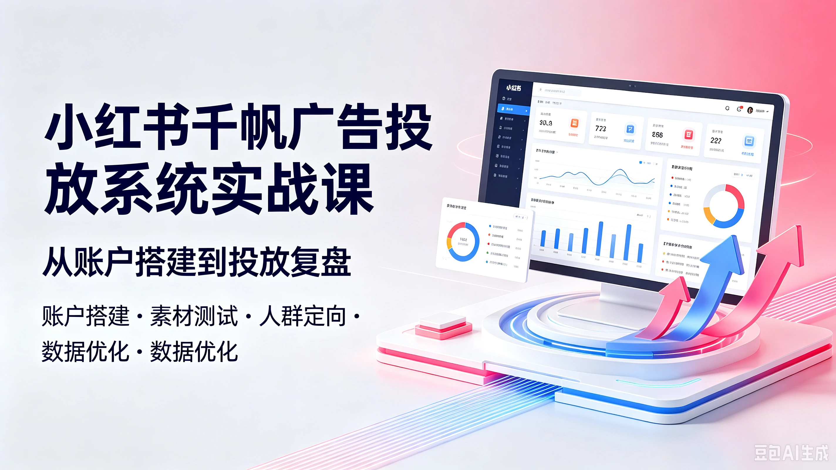 【精】小红书干帆广告投放系统实战课,从账户搭建到投放复盘-智富思维学堂