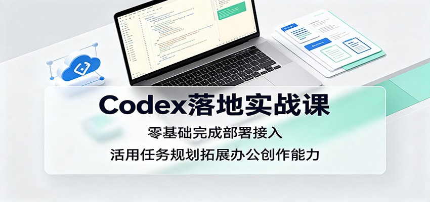 Codex落地实战课：零基础完成部署接入，活用任务规划拓展办公创作能力-智富思维学堂