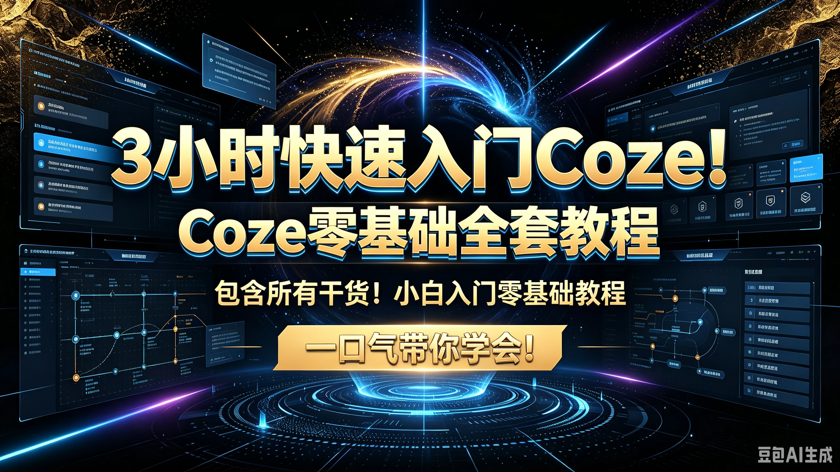 【精】3小时快速入门Coze!Coze零基础全套教程包含所有干货!小白入门零基础教程一口气带你学会!-智富思维学堂