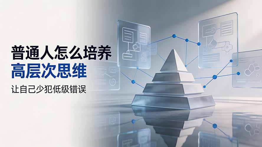 付费文章:普通人怎么培养高层次思维,让自己少犯低级错误-智富思维学堂