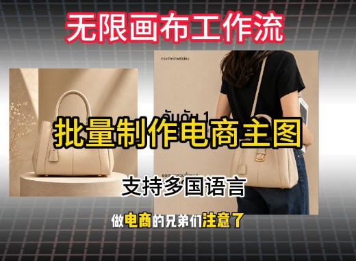 无限画布工作流搭建教程，一键电商主图批量制作，批量下载，支持多国语言-智富思维学堂