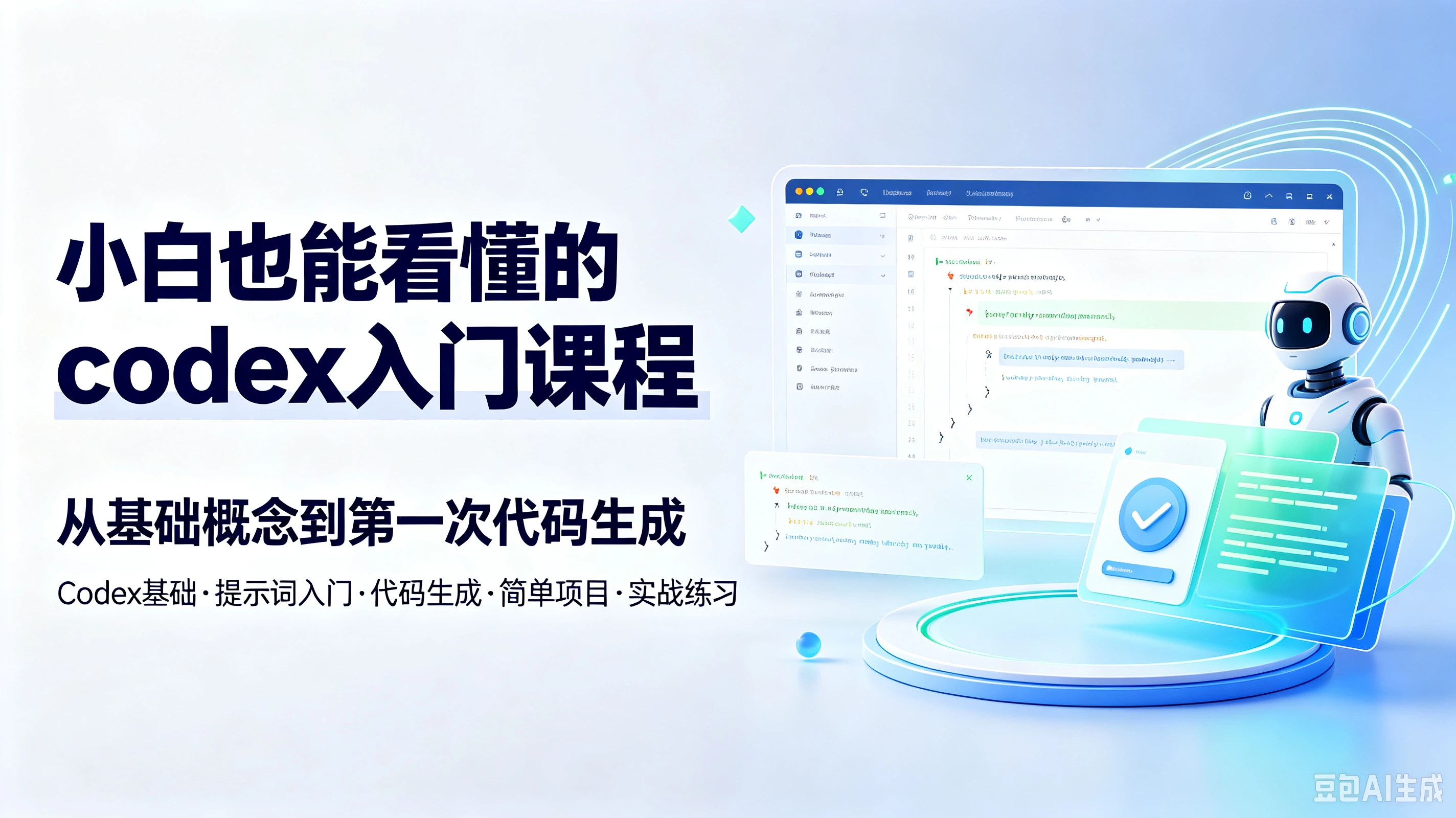 【精】小白也能看懂的codex入门课程，从基础概念到第一次代码生成-智富思维学堂