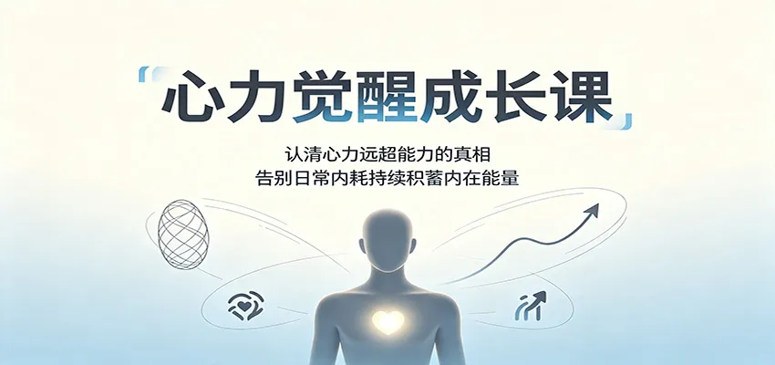 心力觉醒成长课：认清心力远超能力的真相，告别日常内耗持续积蓄内在能量-智富思维学堂