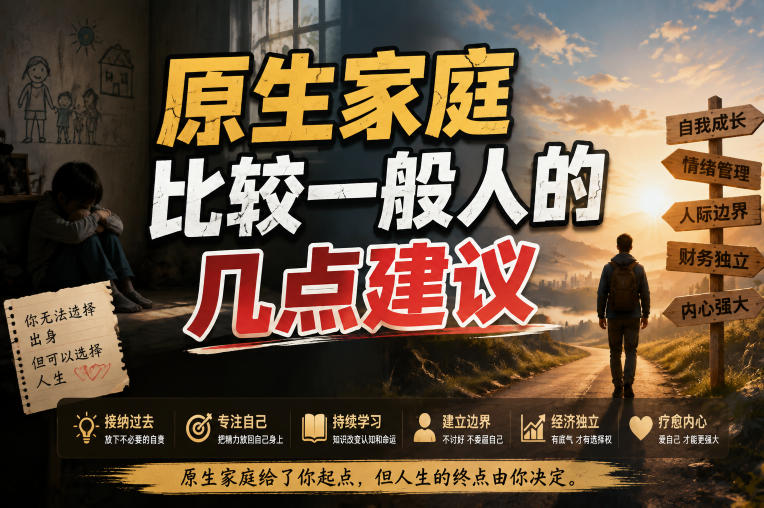 付费文章：给原生家庭比较一般人的几点建议-智富思维学堂