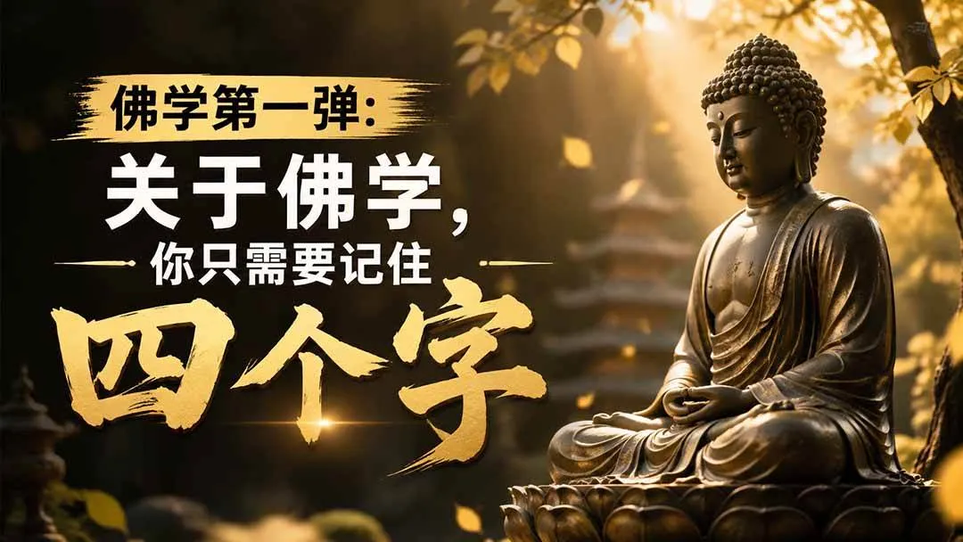 （19728期）付费文章：佛学第一弹:关于佛学，你只需要记住四个字-智富思维学堂